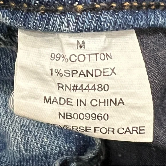 Love, Fire Distressed Denim Jean Overalls Size Medium Women's - Picture 6 of 6